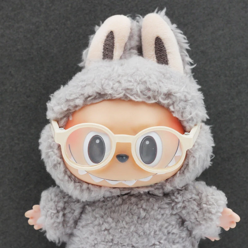 1Pcs Glasses For 4.5cm/6.5cm/9cm Labubu Dolls Glasses Plush Doll Sunglasses Decoration Candy Colored Glasses Doll Accessories