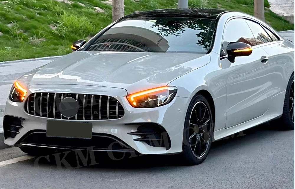 

CKMUUER Car Front Bumper Splitter Carbon Fiber for Benz E Class C238 E53 Couper 2021-2023 Front Bumper Spoiler Lip Body Kit