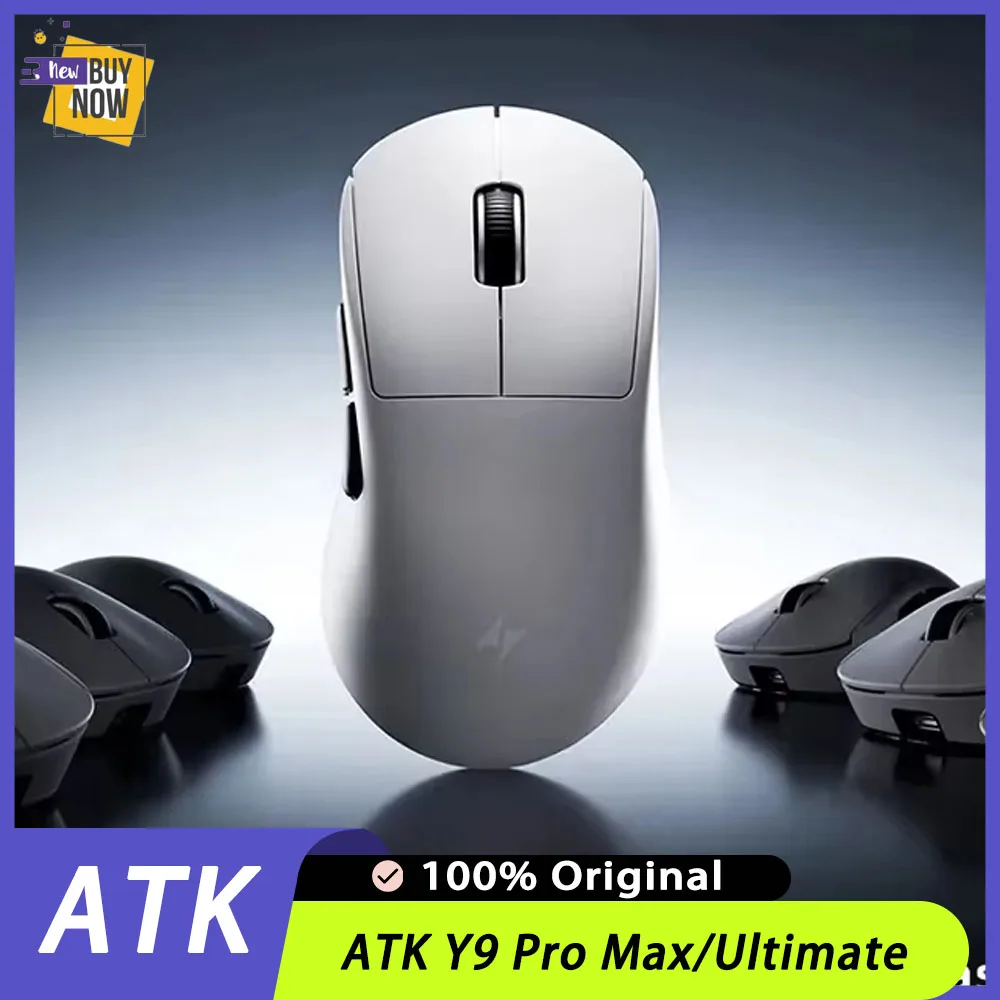 ATK Y9 Pro Max ultime PAW3950UItra 8K souris de jeu édition principale souris sans fil léger ergonomique e-sports Gamer accessoire