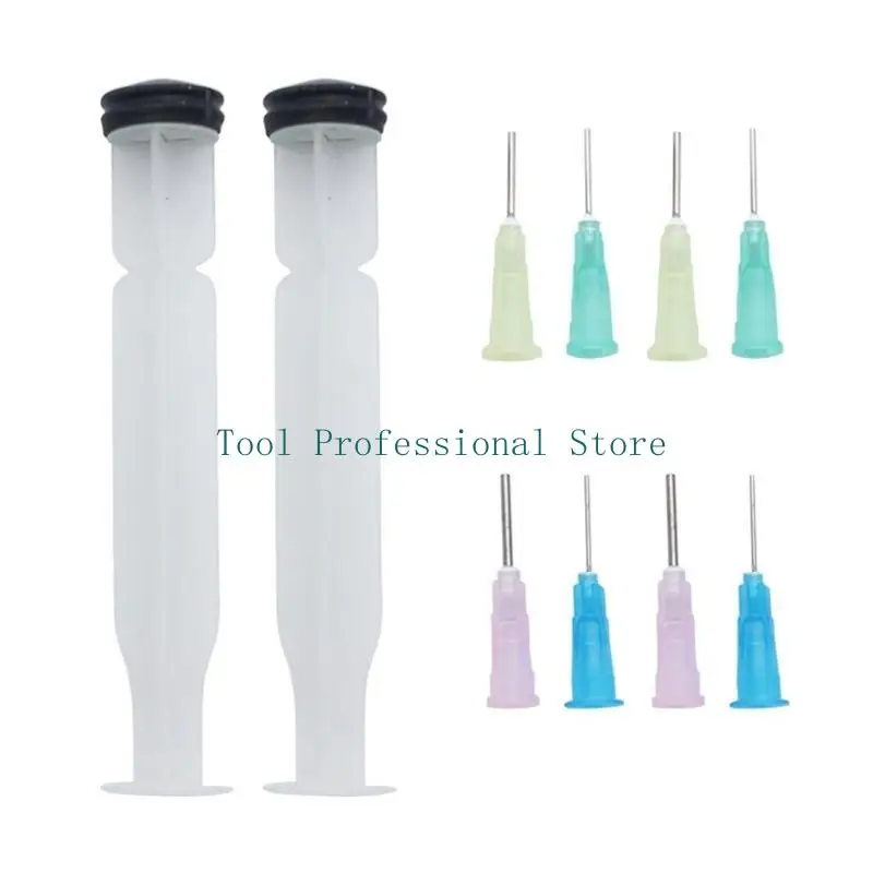 57QF 2PCS Hàn nhựa dán công cụ đẩy đùn với 4 đầu kim cải thiện tốc độ hàn và độ chính xác