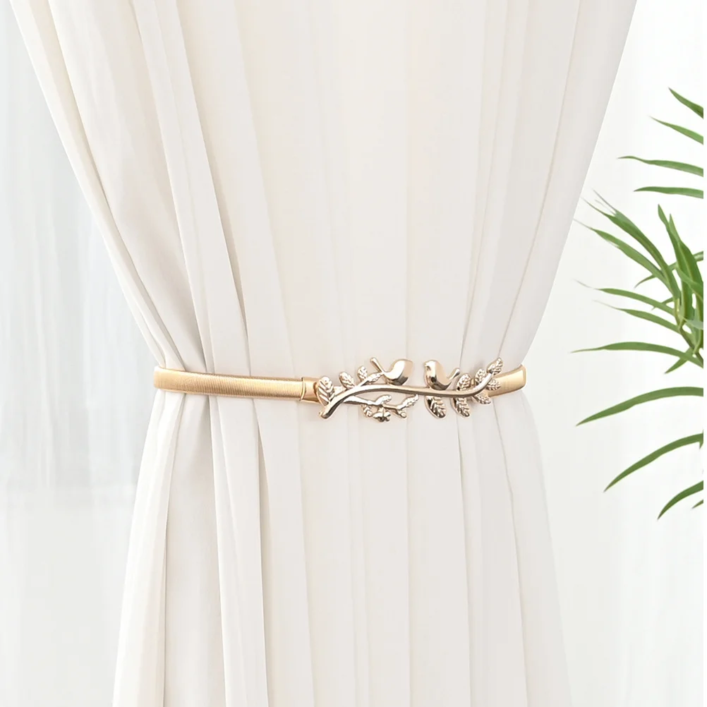 

2Pcs Reliable Alloy Curtain Fasteners Elegant Stylish Home Window Buckles Alloy Spring Curtain Tiebacks Window Holdbacks