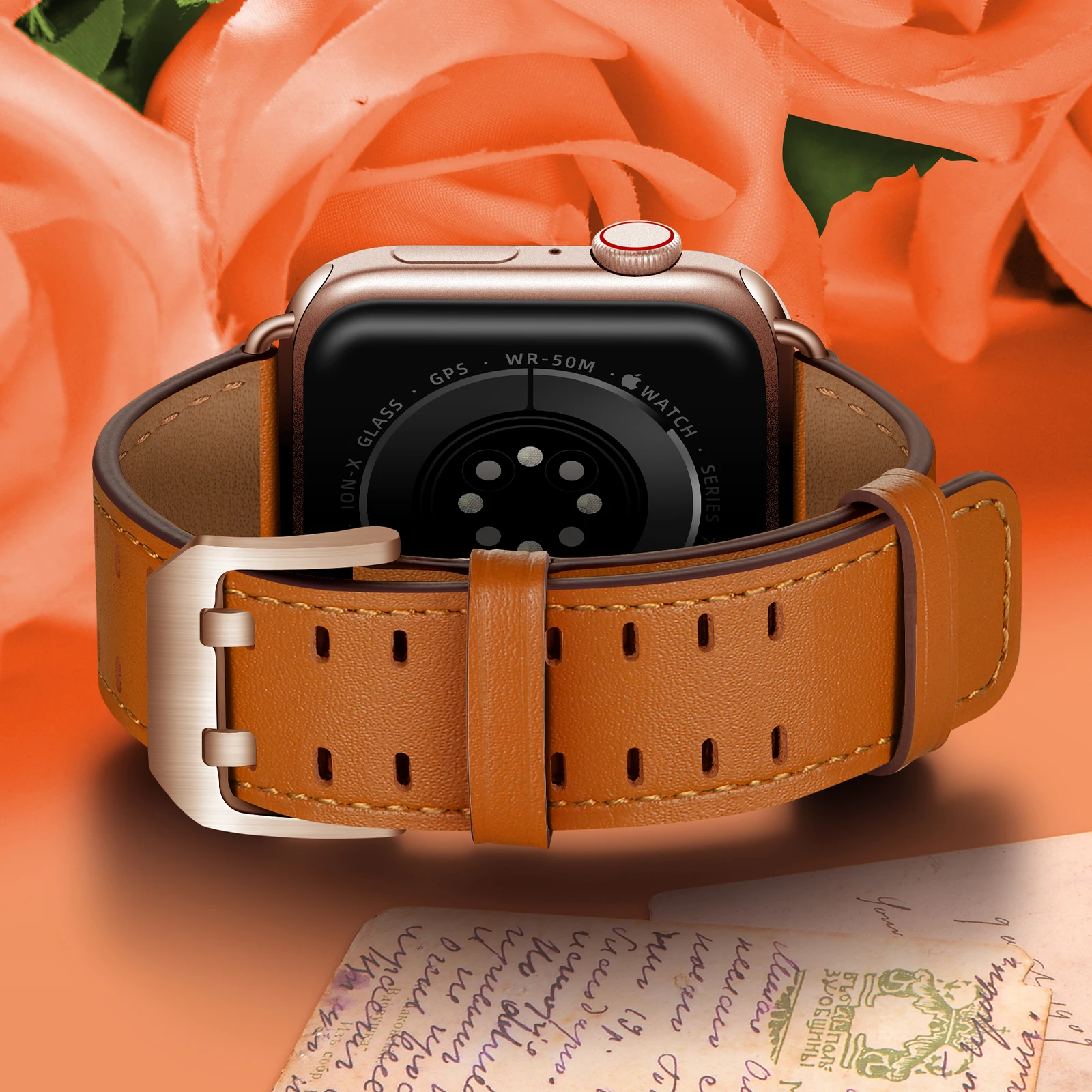 Premium Leather Strap For Apple watch band 49mm 45mm 41mm 44mm 40mm 42mm 46mm Business Wristband iWatch Ultra 10 9 8 7 6 5 4 SE