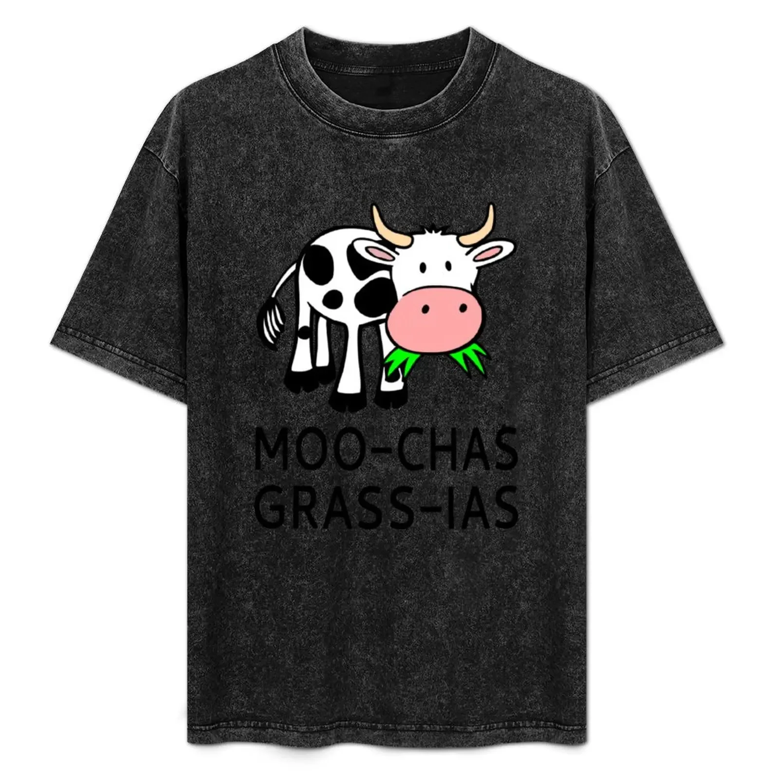 Moo-chas Grass-ias (Muchas Gracias) T-Shirt graphic shirts quick drying boys whites mens plain t shirts