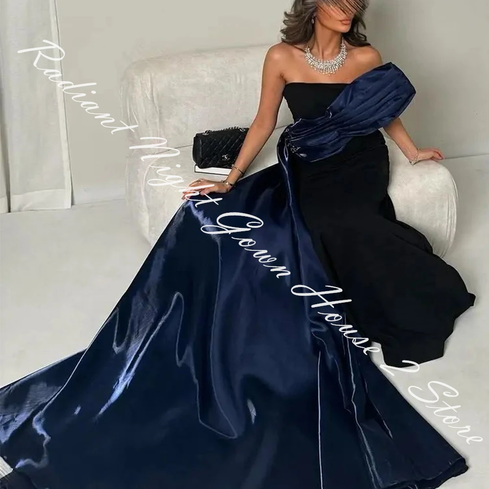 تخصيص جيرسي فستان سهرة مستقيم بدون حمالات طول الأرض بدون أكمام قطار لوحة جودة عالية لون الصورة الحفلة الراقصة