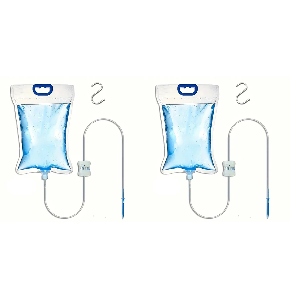 2 sacs d'arrosage entièrement automatiques de 5,2 L, sacs d'arrosage réutilisables pour plantes d'intérieur/extérieur, pour la maison, le bureau, les vacances et le jardin.