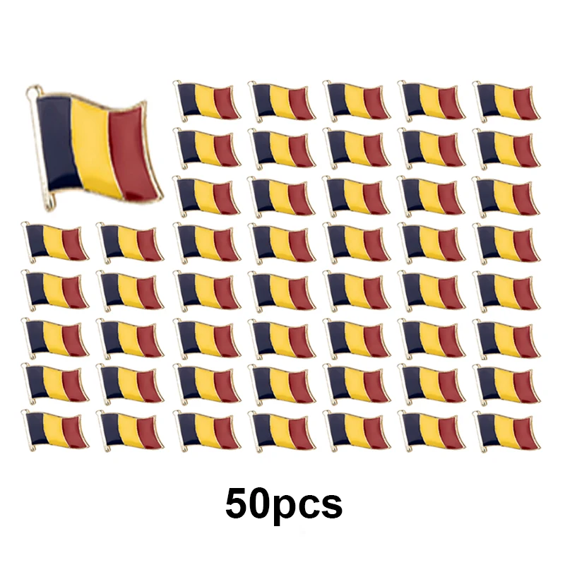 10/50/100 قطعة مجموعة تشاد العلم التلبيب دبوس العلم شارة بروش دبابيس شارات