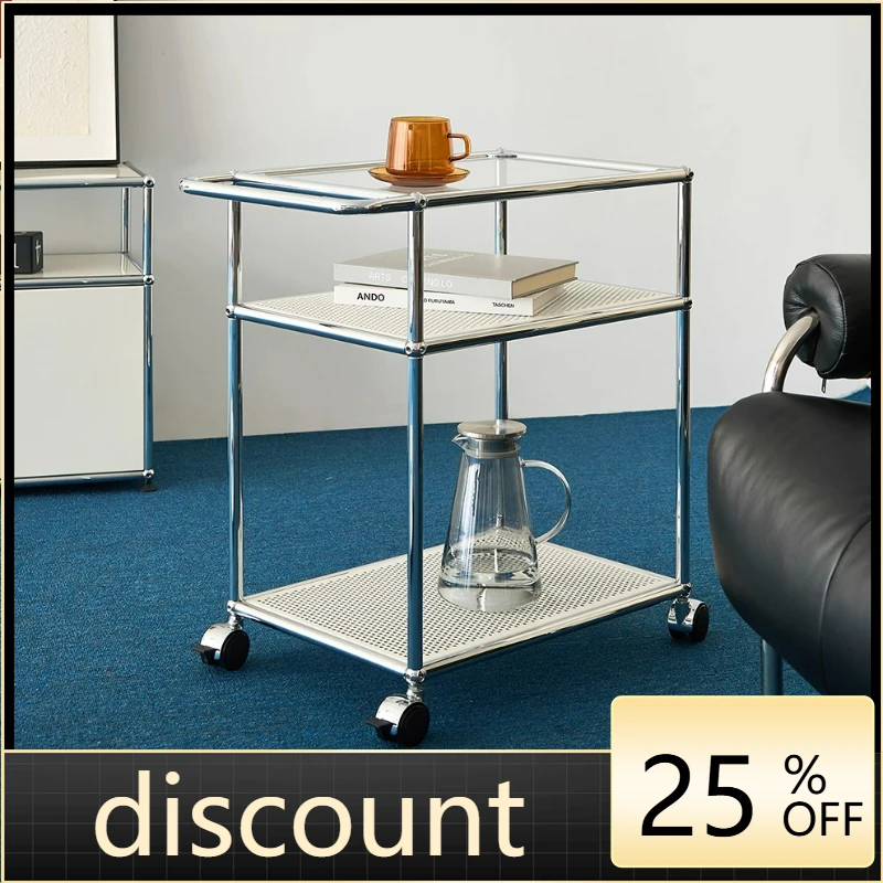 LTT Bauhaus Modular Stainless Steel Living Room Double Storage Sofa Side