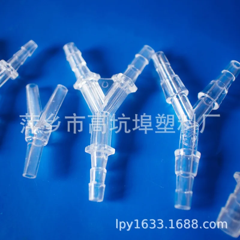 10PC set Wholesale TransparentYType Tee Reducing Hose Connector Universal Plastic AccessoriesABSSideyTee Plastic tee