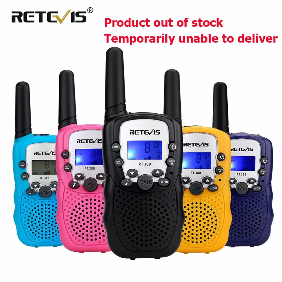 Retevis RT388 Kids Walkie Talkie Rechargeable License Free Long Range VOX Kids Gifts for 6-12 Year Old Boys Girls Camping Hiking