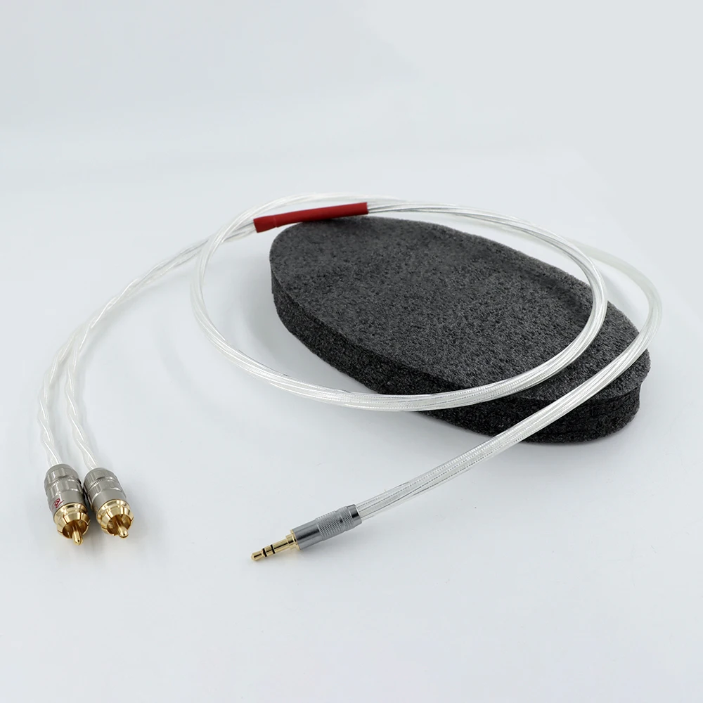 HIFI music ribbon, Odin 3.5 rpm double lotus, one point two, signal cable 3.5 rpm double RCA audio cable