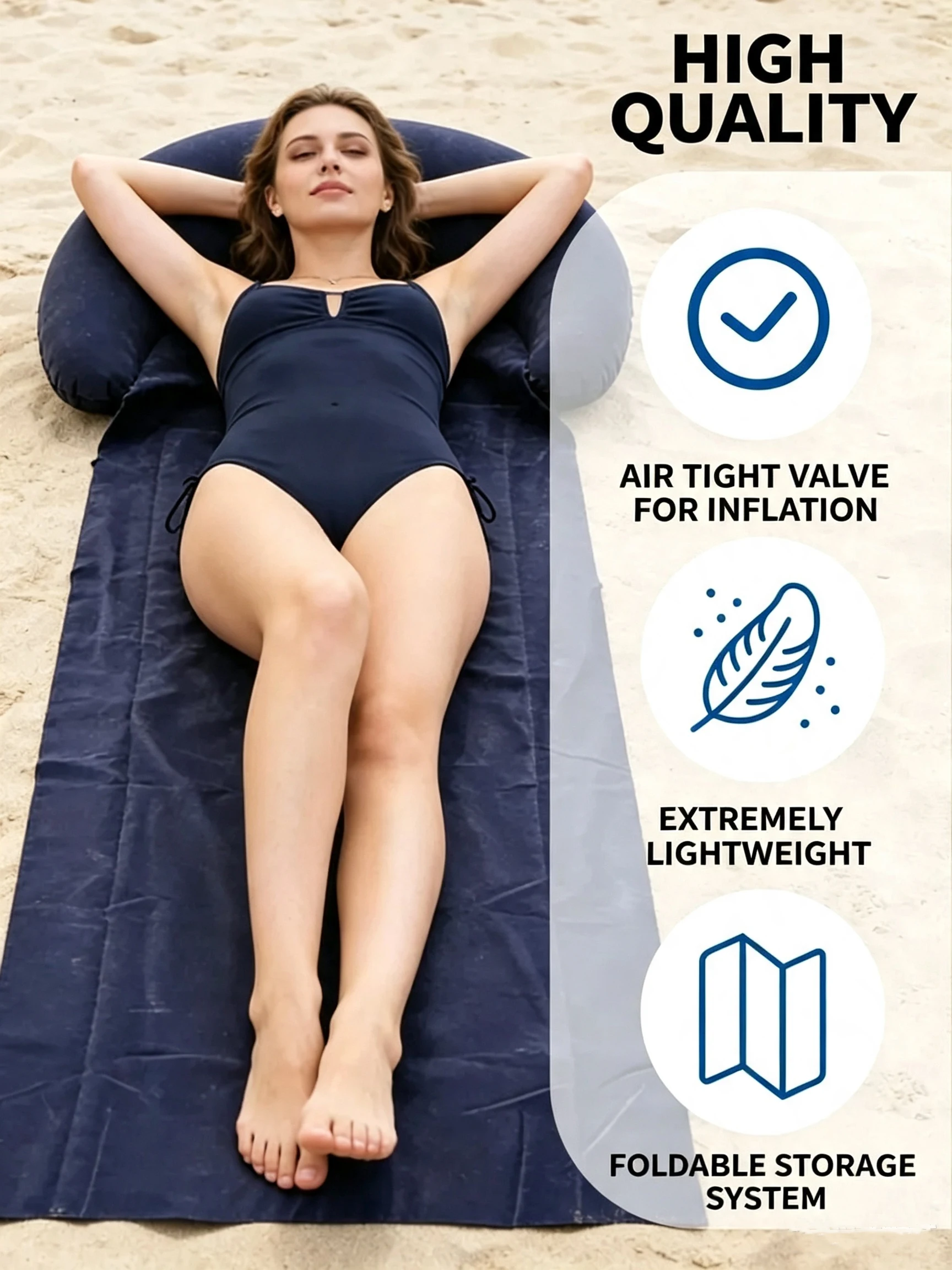 Nadmuchiwany materac plażowy z – Outdoor Camping Rug recenzja i cena
