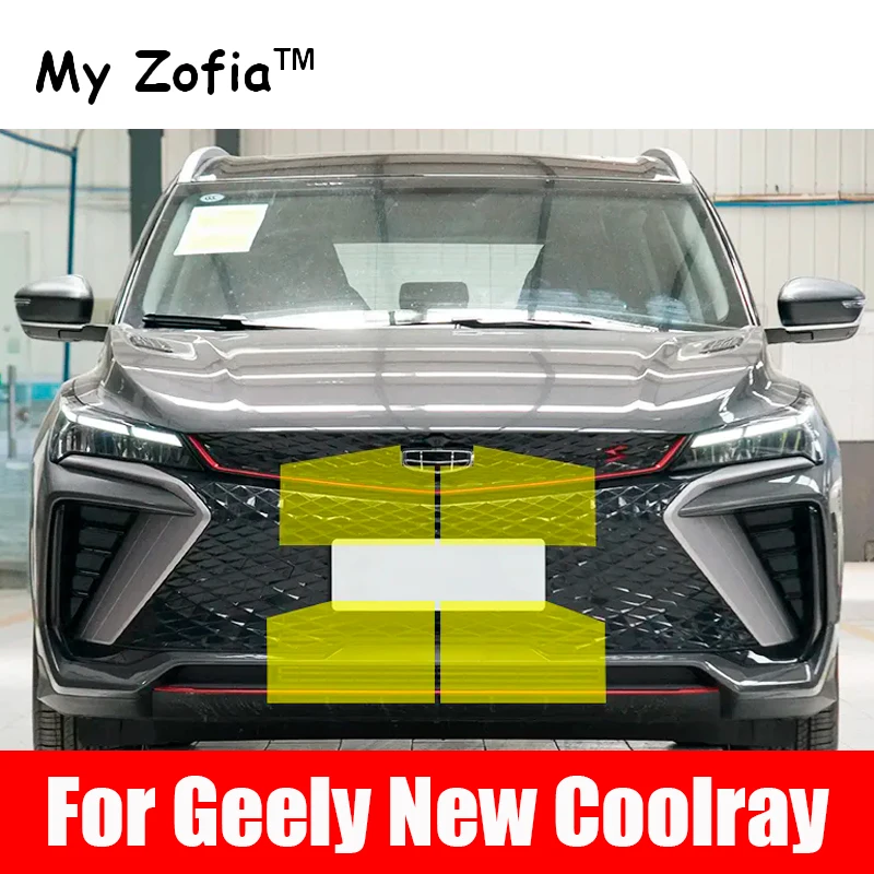 

For Geely Coolray 2023 2024 2025 Car Accessories Middle Insect Screening Mesh Cover Front Grille Insert Net Anti-mosquito Dust