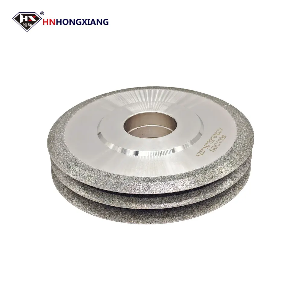 1V1 Diamond Grinding Wheel Tools Double Sided Sharpener Disc For Carbide Metal Tungsten Steel Milling Cutting Stone