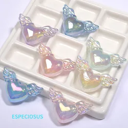 Mult Color Leuke Hart Vleugel Kralen Armband Spacer Acryl Parelmoer Mooie Charms Ketting Afdelingen DIY Sieraden Accessoires