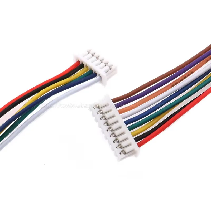 10PCS JST 1.25mm Wire Cable Connector 200MM 20CM Pitch 1.27mm 2/3/4/5/6/7/8/10Pin Male/Male Plug Electronic Wire Double End