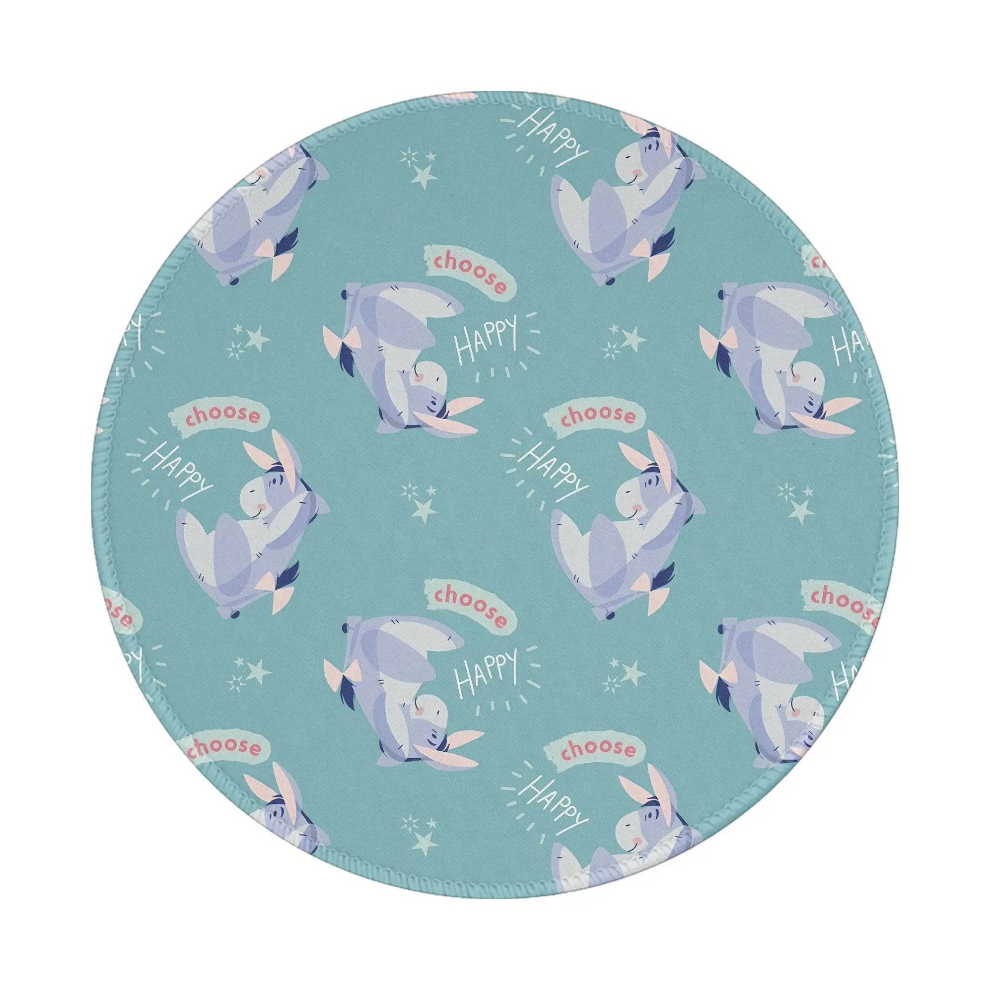 

Eeyore Round Mini Mouse Pad Rug Anti-slip Mat Desktop 8in Game Computer Mat Gaming Rubber Mouse Mat