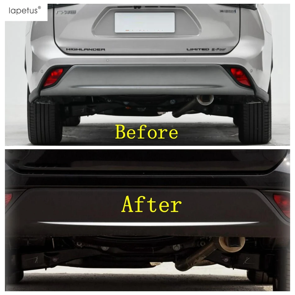 

Задний багажник, дверь багажника, декоративная накладка, накладка для Toyota Highlander/Kluger 2020-22025, нержавеющая сталь, внешний вид