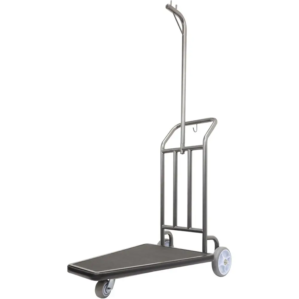 

Compact 400lb Capacity 3-Wheel Stainless Steel Cart for Beach, Hotel, and Rental Business Use