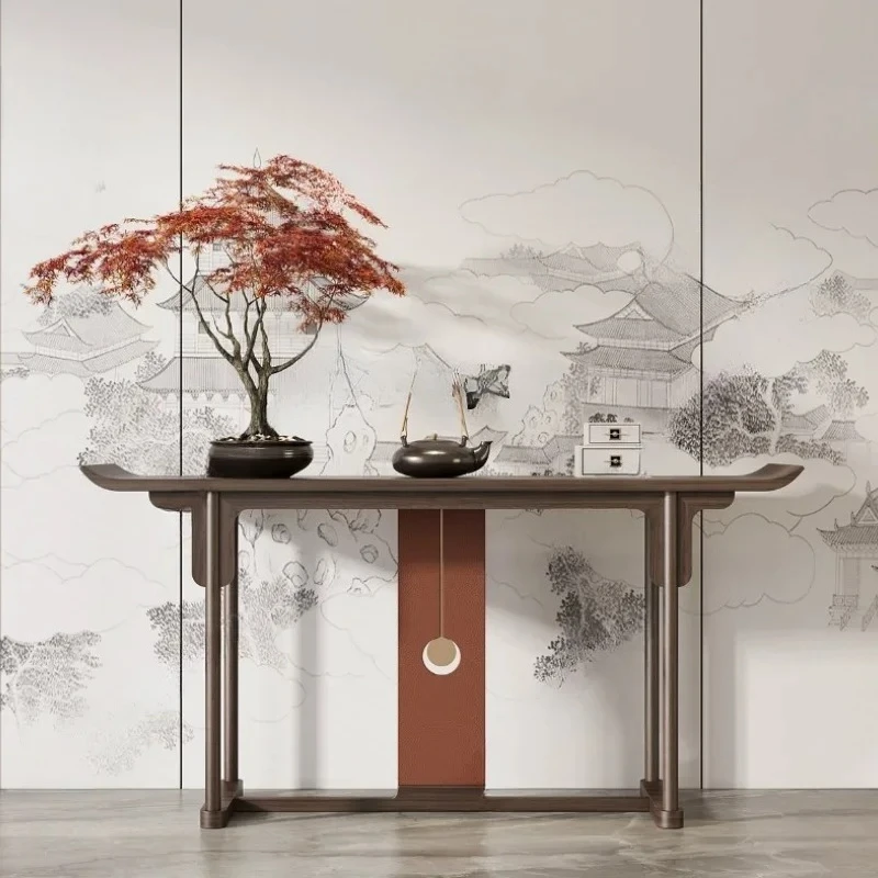 

Новый входной столик в китайском стиле, декоративный шкаф для отеля у стены, боковой вид, боковой шкаф, чехол93389338