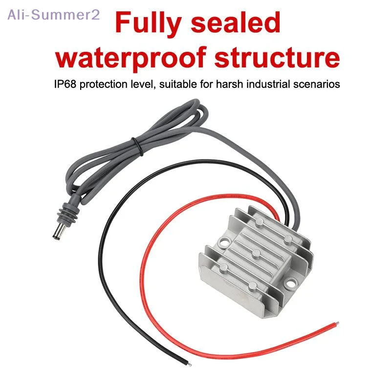 {Summer2} Модуль повышающего преобразователя постоянного тока 9-28 В в постоянный ток 30 В 3,5 А, кабель питания IP68 для автомобильных аксессуаров для инструментов