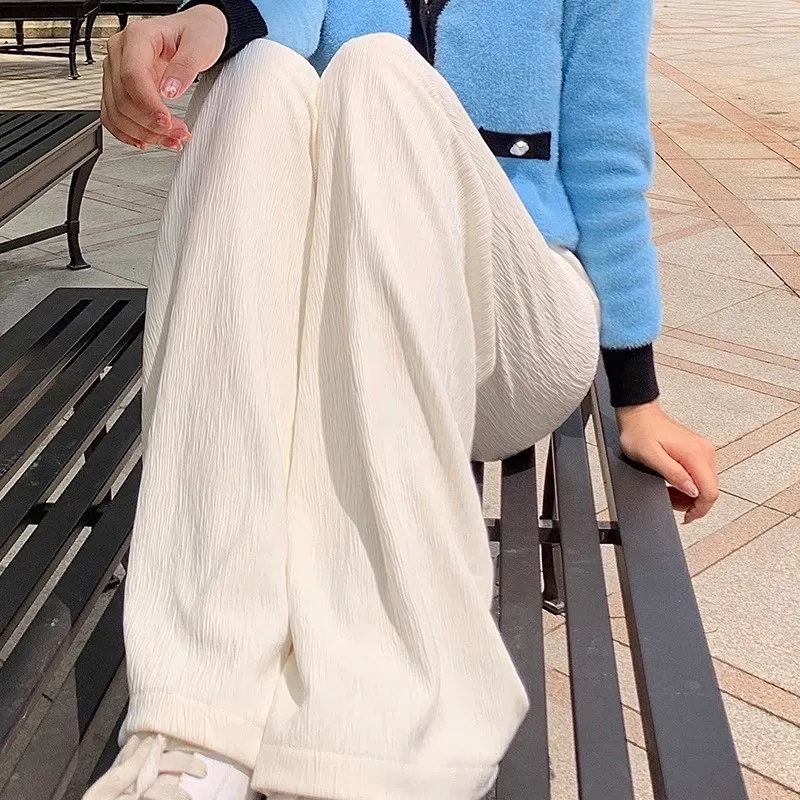 

Брюки женские фиолетовые женские осенние минимализм в клетку вельвет стандартной посадки винтажные сложенные лоскутные художественные городские товары для поездок на работу