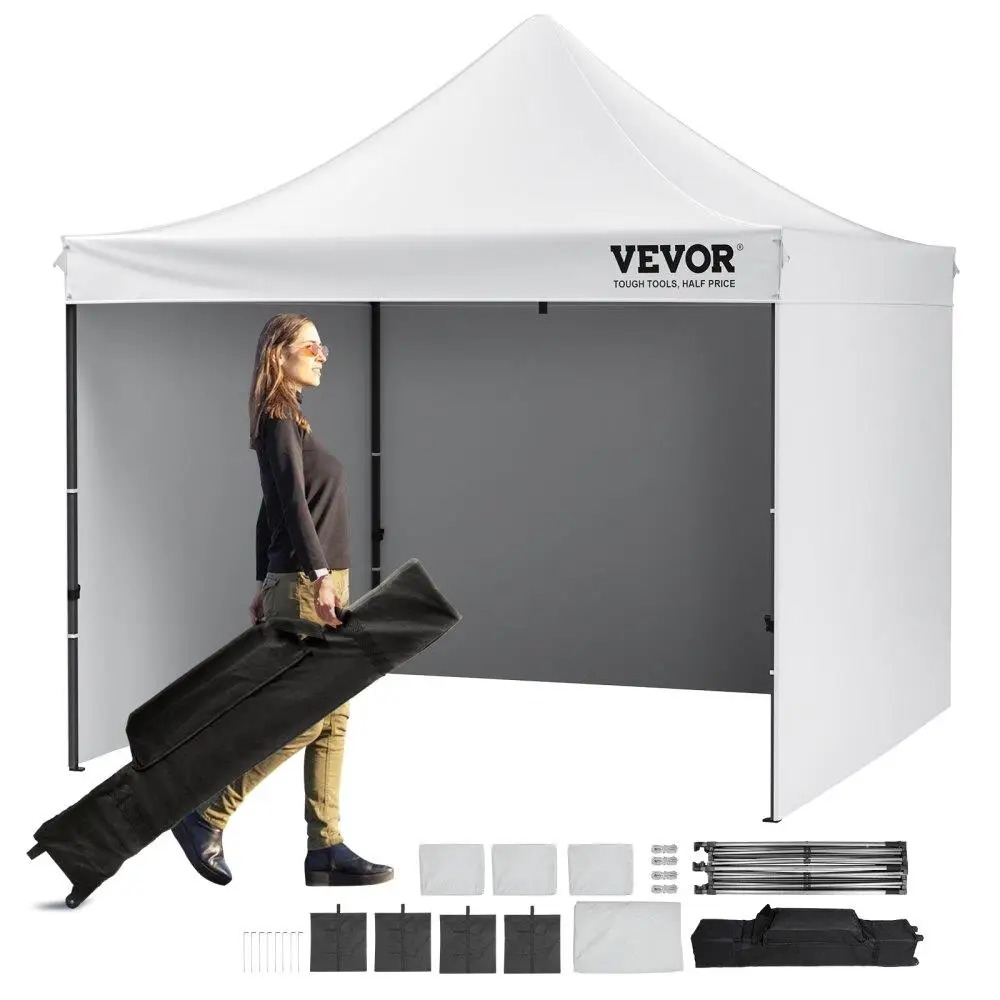 10x10 Feet Instant Canopy Tent with Sidewalls Portable Waterproof UV Resistant for outdoor Gazebo for Patio Party Camping