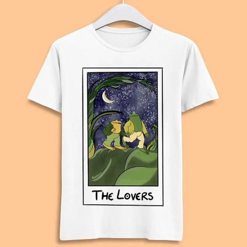 Frog And Toad Tarot Card Gay The Lovers Pride Proud Lgbtq Music Limited Edition Funny Style Top T Shirt T1654