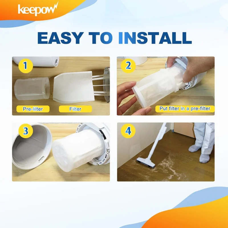 T-03193 진공 천 XLC02 LC01 BCL180 443060-3 진공청소기와 호환되는 진공 필터, 5