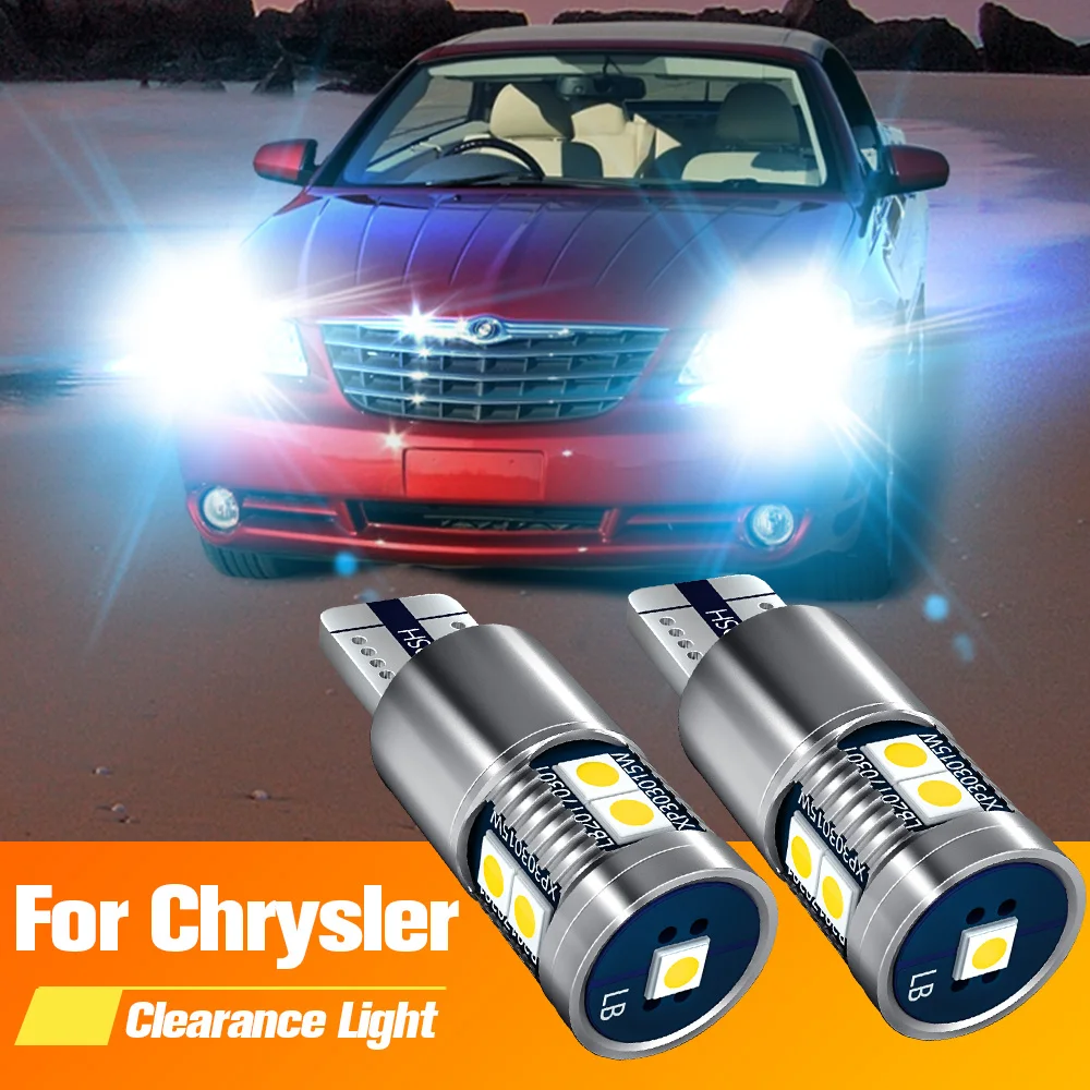 

2pcs LED Clearance Light Parking Bulb Lamp W5W T10 194 Canbus For Chrysler 300M Crossfire Sebring Neon Voyager 2000-2008