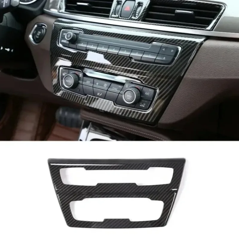 

For BMW X1 F48 X2 F47 2016-2021 Car Center Console Air Conditioner Volume Button CD Panel Frame Cover Trim Sticker Accessories