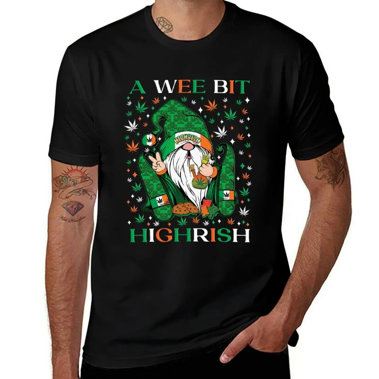 A wee bit Highrish T-Shirt t shirts with prints T-Shirt