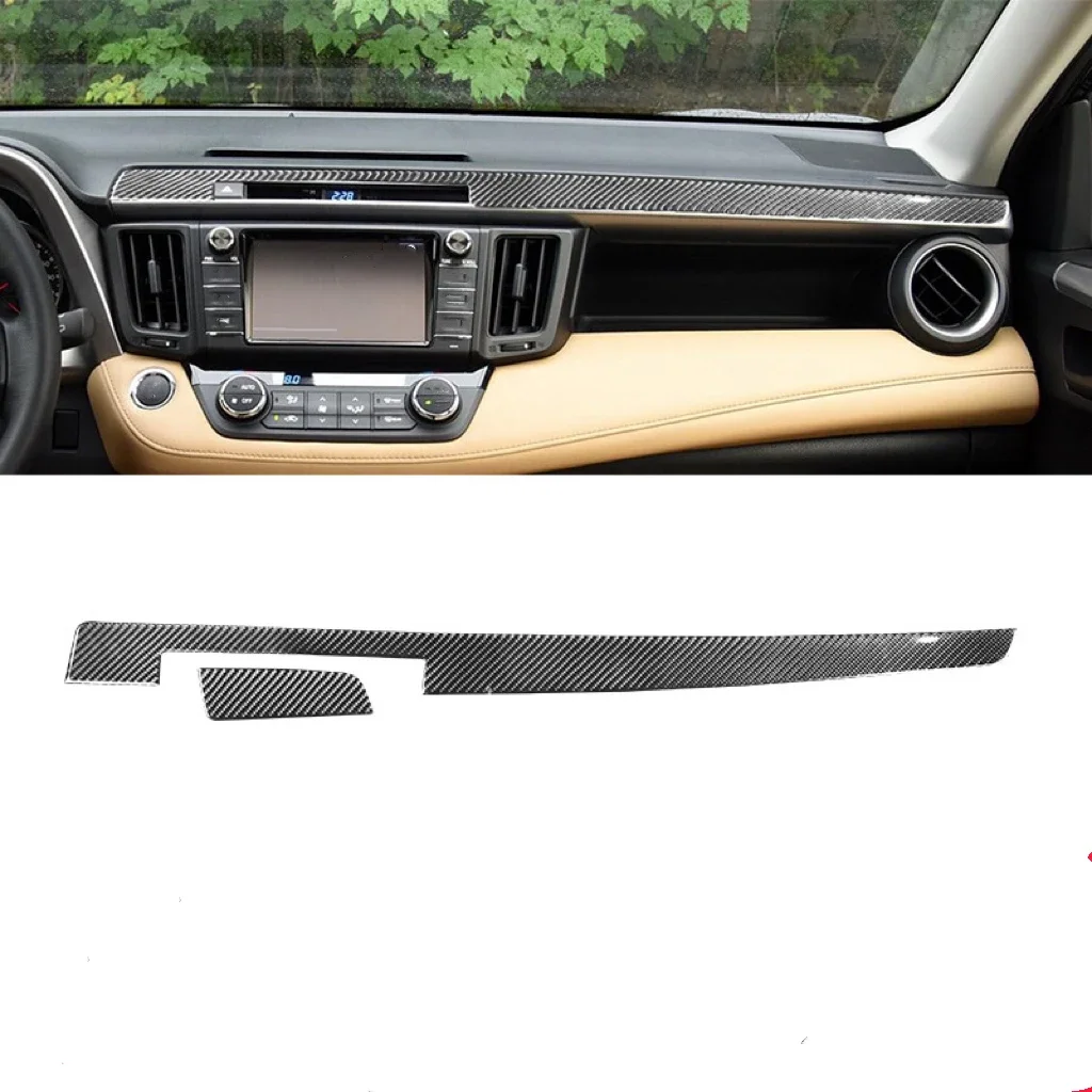 

For Toyota RAV4 2013 2014 2015 2016 2017 2018 Car Interior Center Console Dashboard Panel Trim for Accessories LHD