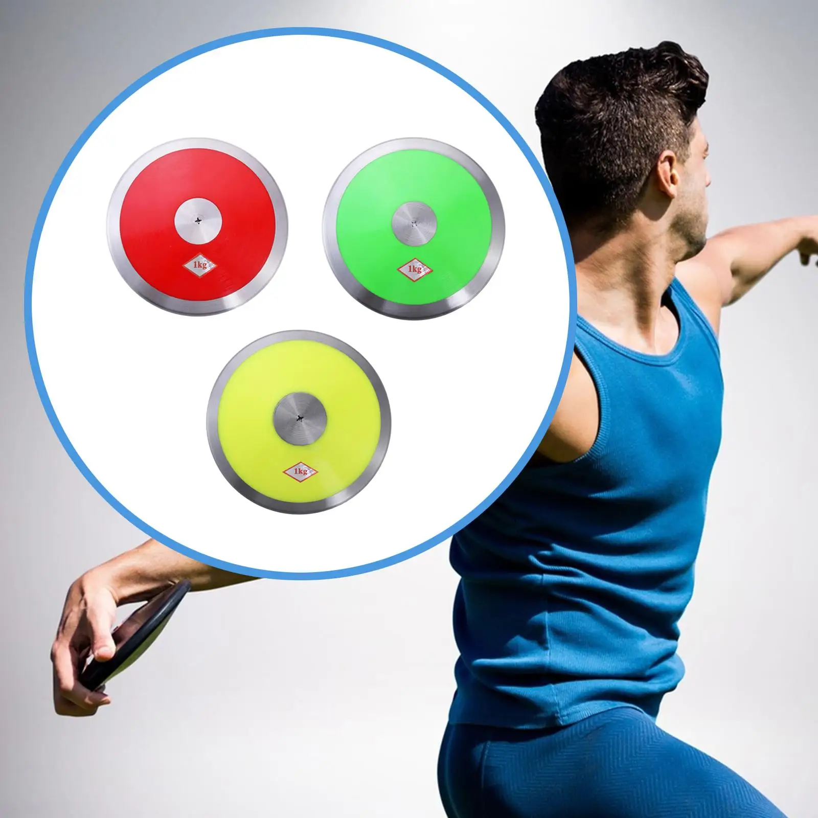 1 كجم نايلون مع حافة فولاذية ومركز للمبتدئين معدات التدريب الرياضي للتخييم الصيفي للكلية