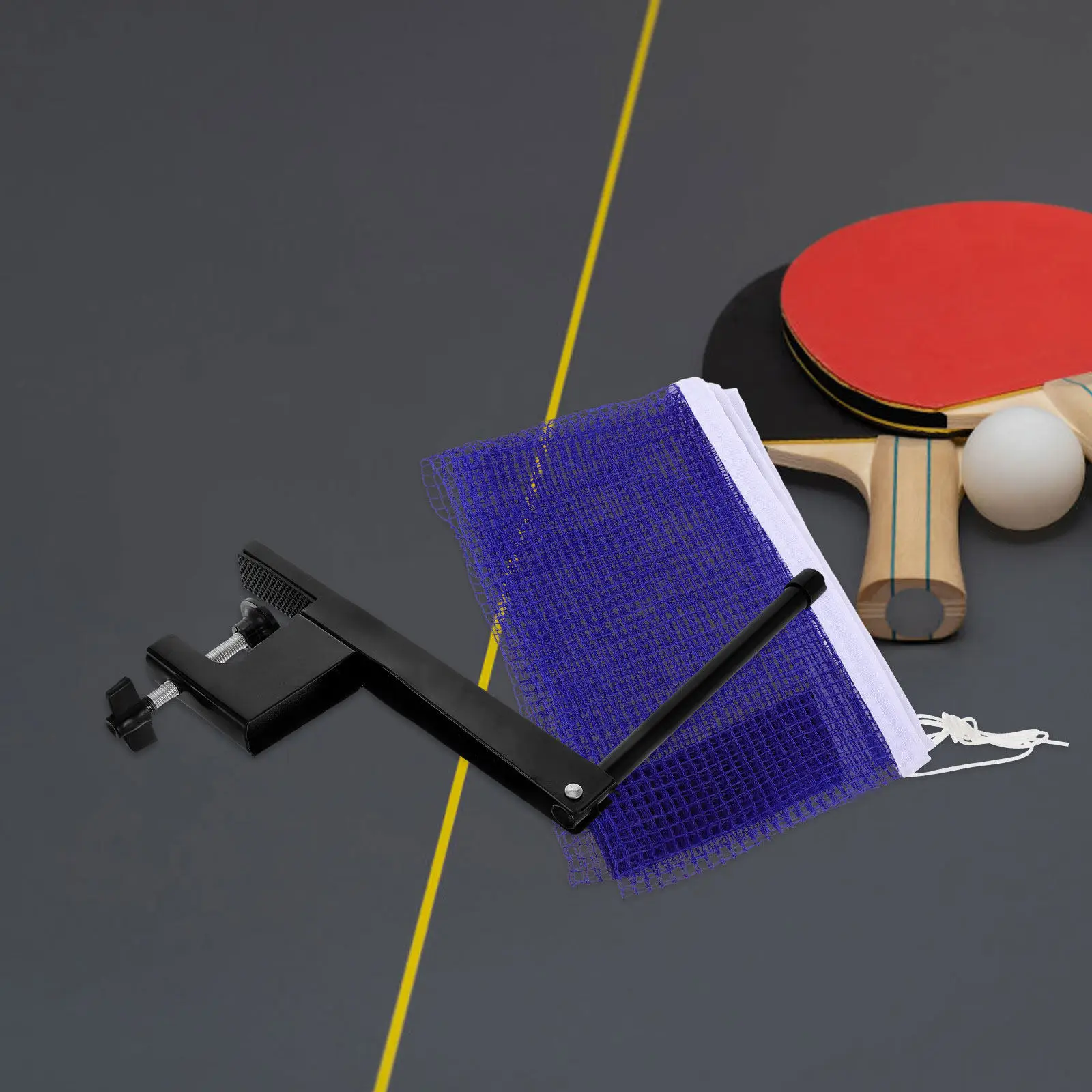 

Portable Universal Table Tennis Net Set for Any Standard Ping Pong Table Indoor Outdoor Use Enhanced Ball Control Elastic Mesh