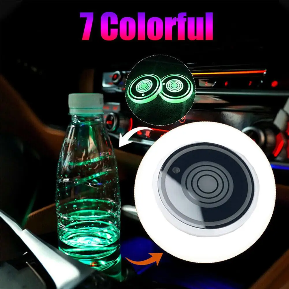 

Автомобильный светящийся телефон, 7 цветов, светодиодные лампы, аксессуары для интерьера, подставка для автомобиля, украшение, атмосферный Стайлинг V3J2