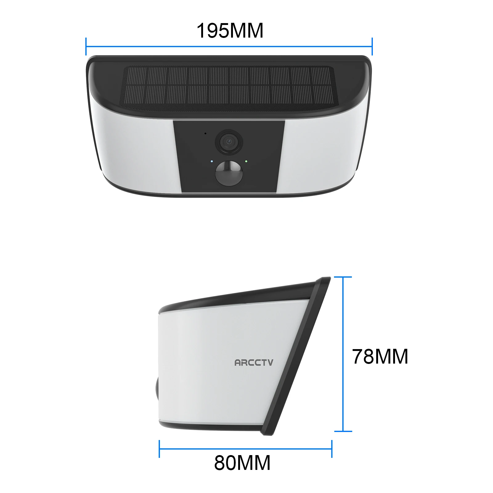 ARCCTV 2K Solar WLAN-Kamera Sicherheits-Außenkamera Drahtlose Flutlichtkamera mit Personenerkennung Alarm Überwachung HD Zwei-Wege-Audio – Detail 14