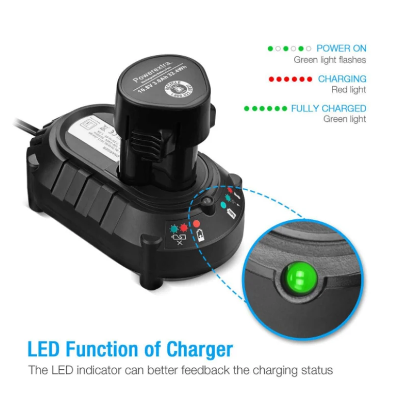 Hot Li-ion Battery Charger For Makita 10.8V/12V Lithium Battery BL1013 DC10WA US/EU Plug Optional Drop Shipping