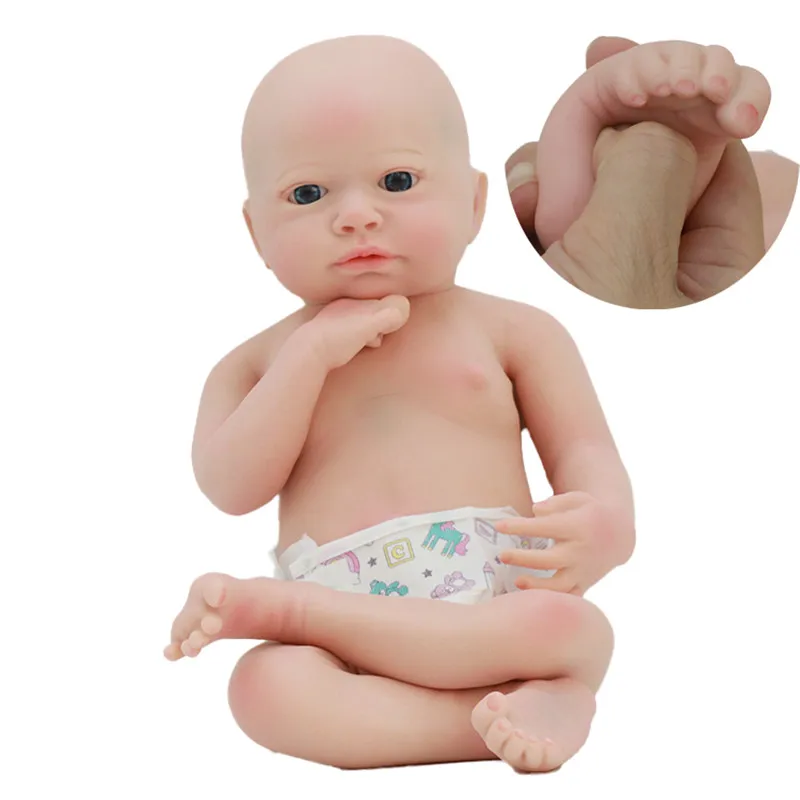 New 18 inch rebirth doll eyes opening kit vein visible painted mold rebirth doll accessories christmas gift