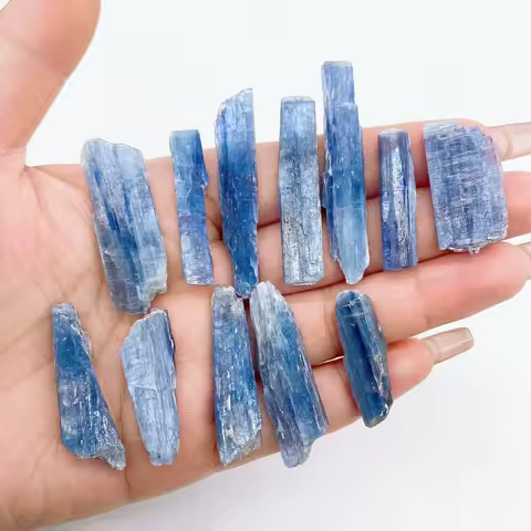 Natural Kyanite Strip Crystal Quartz Blue Raw Stone Mineral Specimen Reiki Healing DIY Gemstone Crystals Chip Home Decor Gift