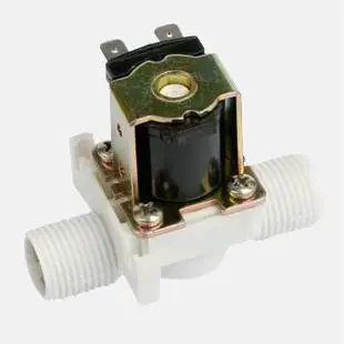 Genuine Plastic Solenoid Valve 4-Point Thread Normally Closed-Form Water Solenoid Valve Electric Pressure 12V 24V 220V