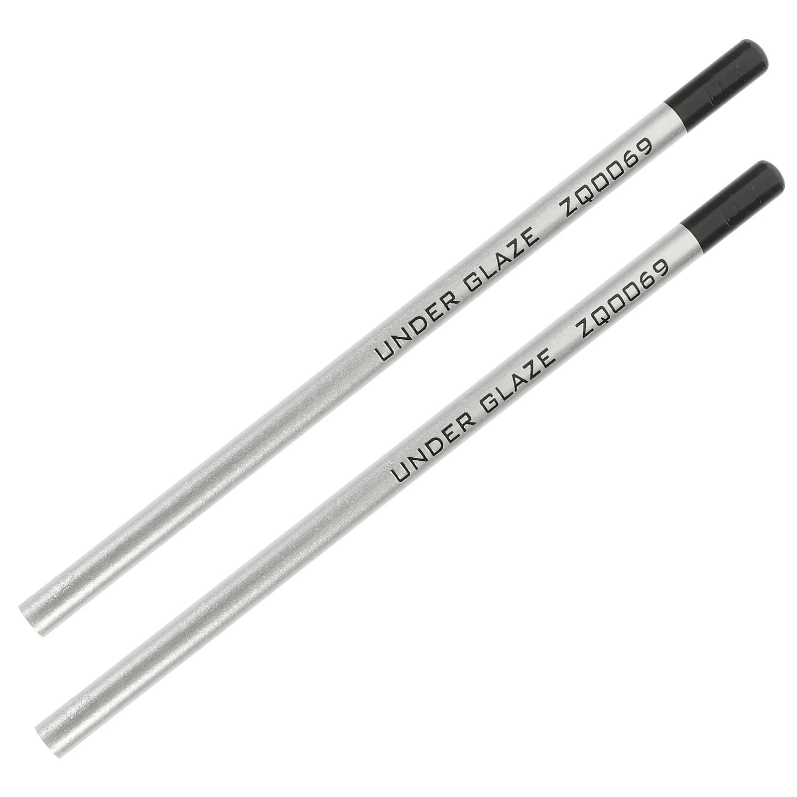 2 Pcs Underglaze Pencil for Pottery DIY Convenient Ceramic Multifunctional Practical Black