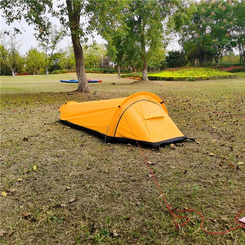 

RTSHE-Urltra-Light Outdoor Equipment Wild Camping Sleeping Bag Tent Single Person Hiking Camping Backpacking Tent Waterproof