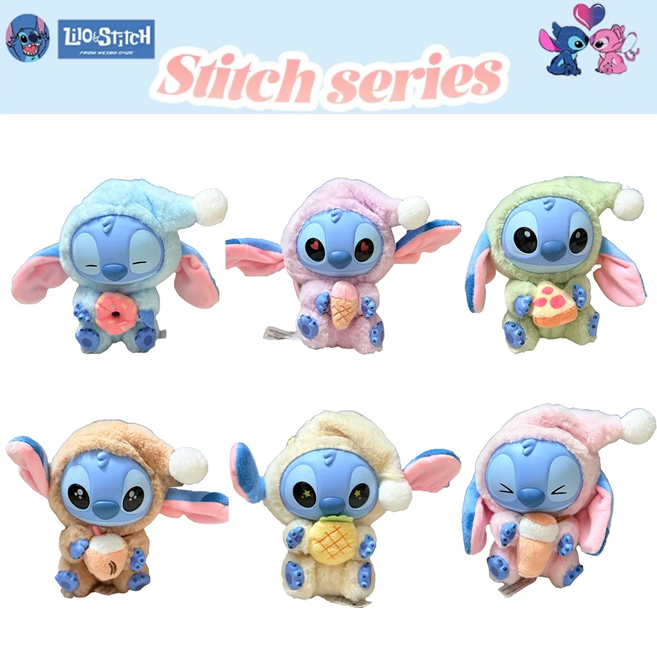 

2025 Newly Released Same Movie Style Role Stitch Eat Some Thing Before Sleep Series Blind Box Pendant Cute Dolls Boys And Girls