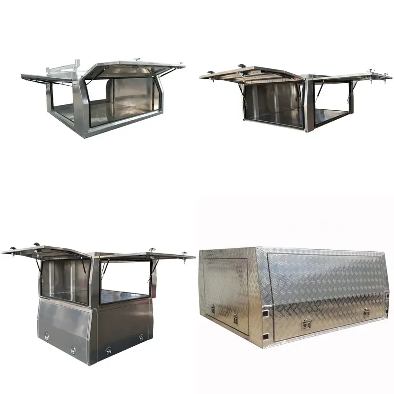 Customized Factory Direct Sale Waterproof Aluminum Outdoor Toolbox for Pickup and Dual Cab Ute Canopy Tray