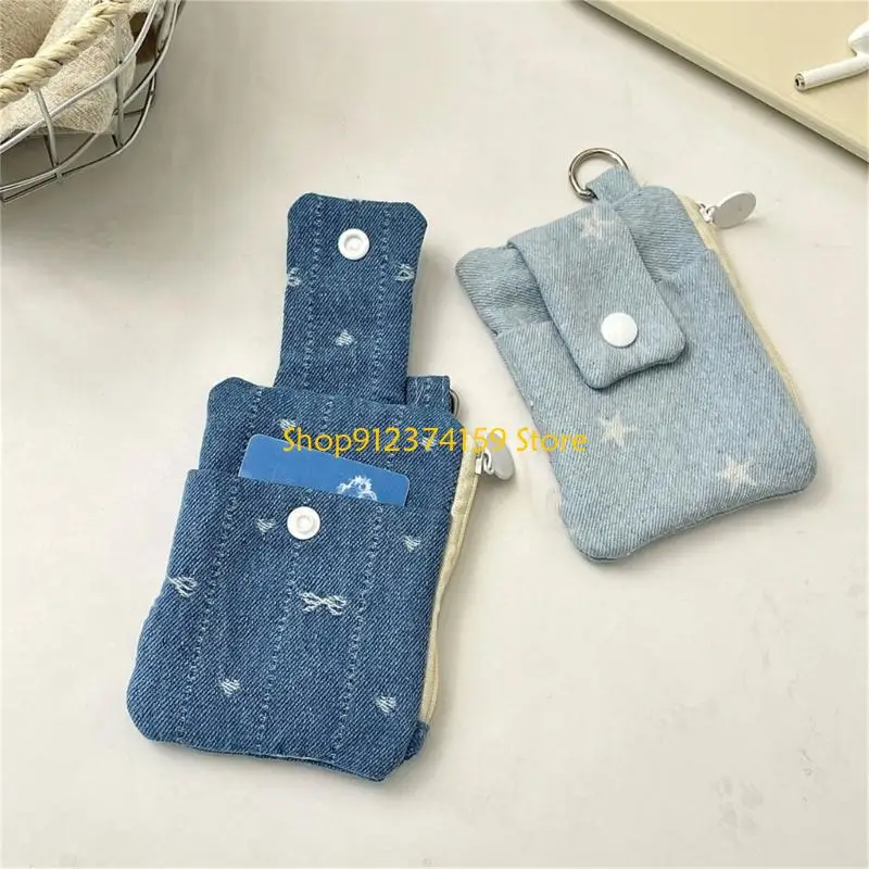 

G5AE Star Change Purse Wallet Card Storage Case Lovely Bows Coin Purse Card Holder