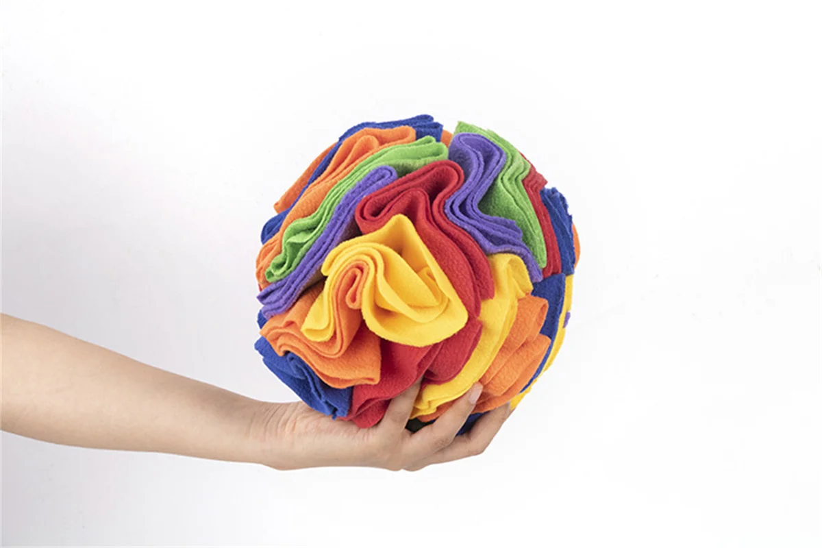 Hunde-Schnüffelball Puzzle-Spielzeug zur IQ-Steigerung Langsam Fressendes Futter-Spielzeug Faltbares Hunde-Nasen-Schnüffelspielzeug Haustier-Trainingsspiele Intelligenzspielzeug – Detail 18