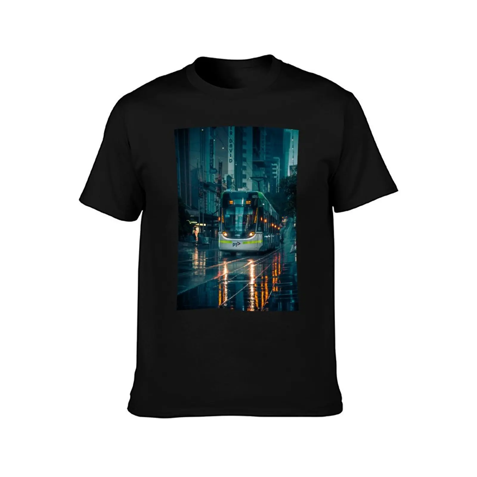 Trams Of Melbourne. T-Shirt Comfortable Daily Wear Tee