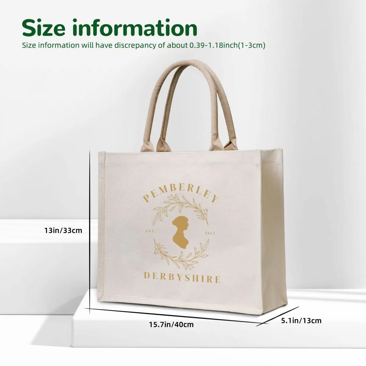 Pemberley Derbyshire Tote Bag Custom bag bags luxury women Canvas bag