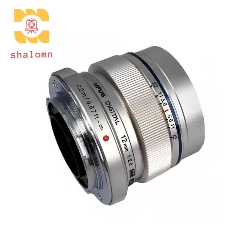 Nueva lente de enfoque fijo gran angular Original de 12mm 2,0 para Olympus M43 E-mount EM10 EM5 EP5 EP3 EM10-1 OM5 EP7 EPM2 12 F2