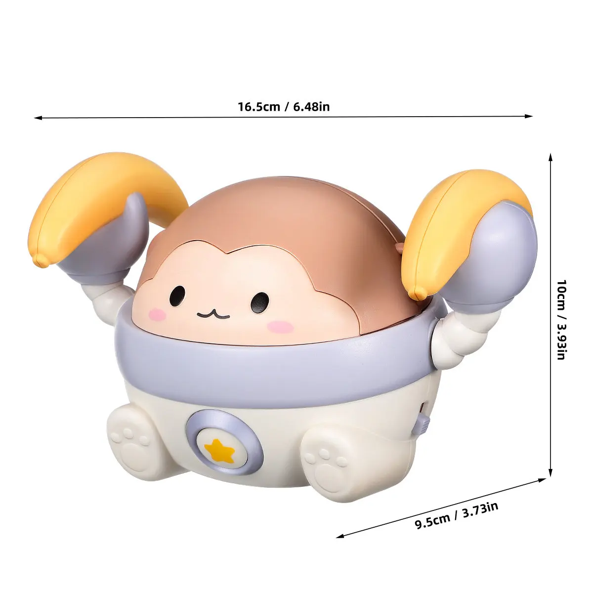 Monkey Toys for Play Gym Baby Walking Toddler Animal Musical Light up Dancing Crawling Electric Infant Tummy view 6